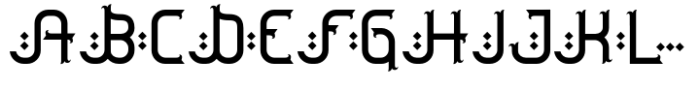 Jamillah Font UPPERCASE