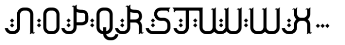 Jamillah Font UPPERCASE