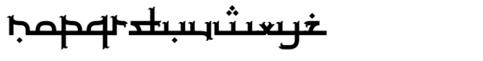 Jamillah Font LOWERCASE