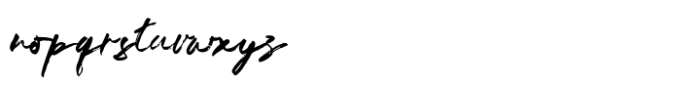 Jan Satipo Brush Font LOWERCASE