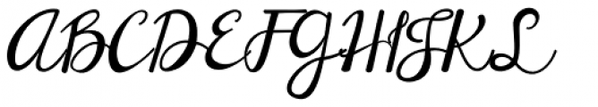 Janda Elegant Handwriting Font UPPERCASE