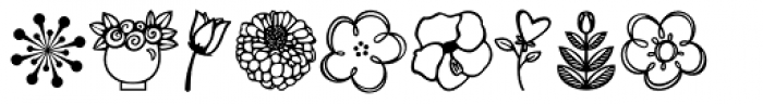 Janda Flower Doodles Font LOWERCASE