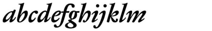 Jannon 10 Pro Bold Italic Font LOWERCASE