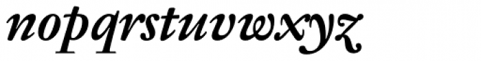 Jannon 10 Pro Bold Italic Font LOWERCASE