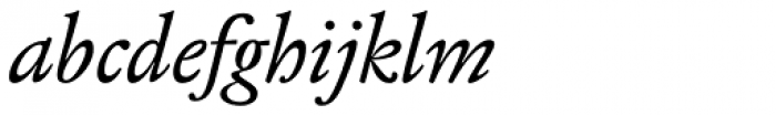 Jannon 10 Pro Italic Font LOWERCASE