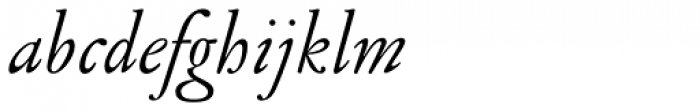 Jannon Antiqua Italic Font LOWERCASE