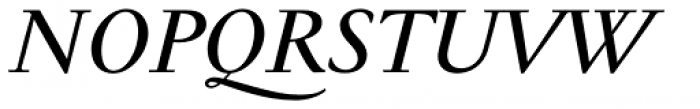 Jannon Antiqua Medium Italic Font UPPERCASE
