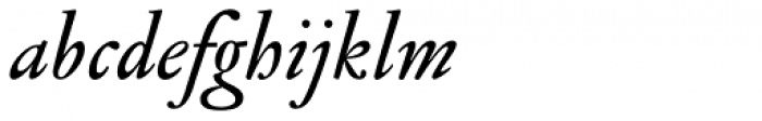 Jannon Antiqua Medium Italic Font LOWERCASE