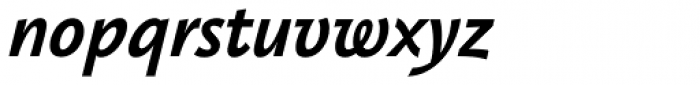 Jannon Sans Book Bold Italic Font LOWERCASE