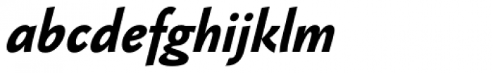 Jannon Sans Text Bold Italic Font LOWERCASE