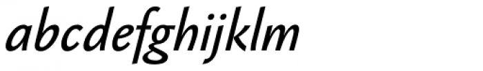 Jannon Sans Text Italic Font LOWERCASE