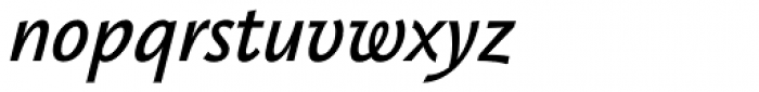 Jannon Sans Text Italic Font LOWERCASE