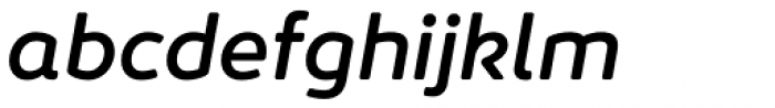 Jano Round™ Medium Italic Font LOWERCASE