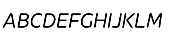 Jano Round Regular Italic Font UPPERCASE
