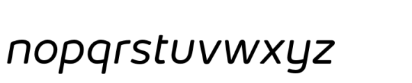 Jano Round Regular Italic Font LOWERCASE