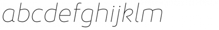 Jano Round™ Thin Italic Font LOWERCASE