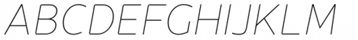 Jano Sans™ Std Thin Italic Font UPPERCASE