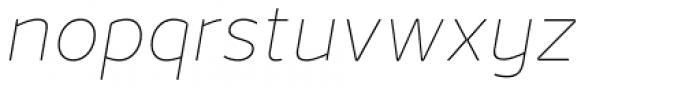 Jano Sans™ Std Thin Italic Font LOWERCASE