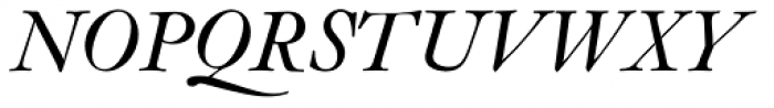 Janson SB Italic Font UPPERCASE