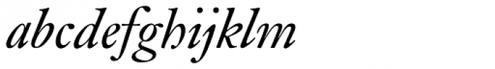 Janson SB Italic Font LOWERCASE
