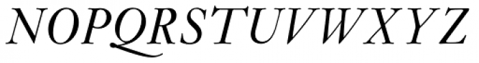 Janson Std Italic Font UPPERCASE