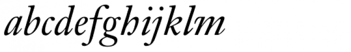 Janson Text Pro 56 Italic Font LOWERCASE
