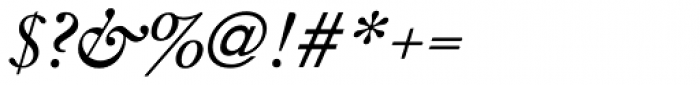 Janson URW Italic Font OTHER CHARS