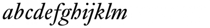 Janson URW Italic Font LOWERCASE