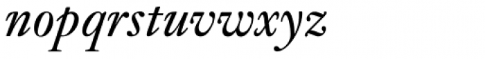 Janson URW Italic Font LOWERCASE