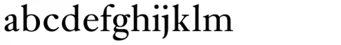 Janson URW Regular Font LOWERCASE
