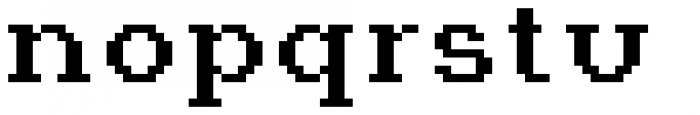 Jansta Serif Bold Font LOWERCASE