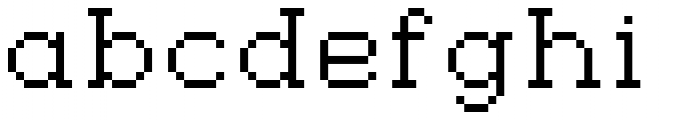 Jansta Serif Regular Font LOWERCASE
