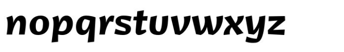 Jantar Flow Bold Italic Font LOWERCASE