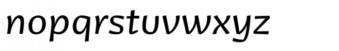 Jantar Flow Italic Font LOWERCASE