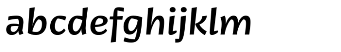 Jantar Flow Medium Italic Font LOWERCASE