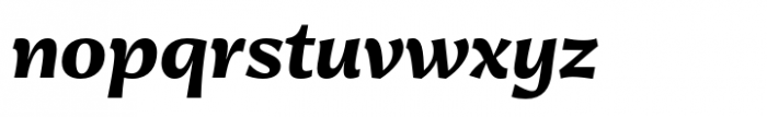 Jantar Sharp Bold Italic Font LOWERCASE