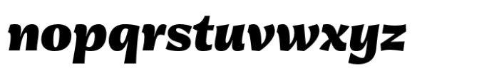 Jantar Sharp Heavy Italic Font LOWERCASE