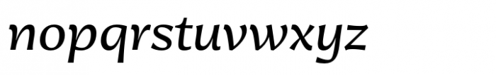 Jantar Sharp Italic Font LOWERCASE