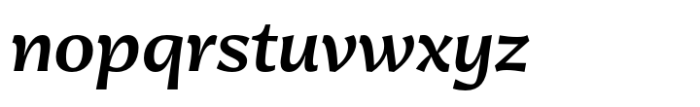 Jantar Sharp Medium Italic Font LOWERCASE