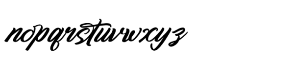 Janthika Kertylan Italic Font LOWERCASE