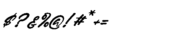 Jantik Gatulo Italic Font OTHER CHARS