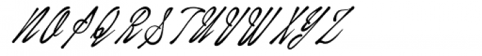 January Script Font UPPERCASE