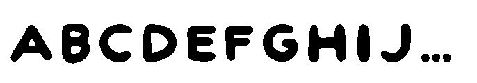 Japanese Kitchen Font UPPERCASE