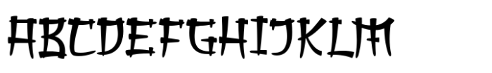 Japanese Neotokyo Font UPPERCASE
