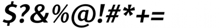 Jaqen Semi Bold Italic Font OTHER CHARS