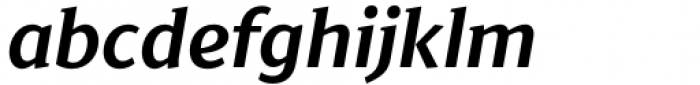 Jaqen Semi Bold Italic Font LOWERCASE