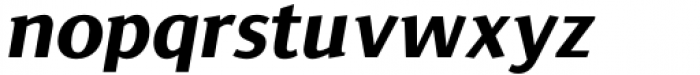 Jaqen Semi Extra Bold Italic Font LOWERCASE