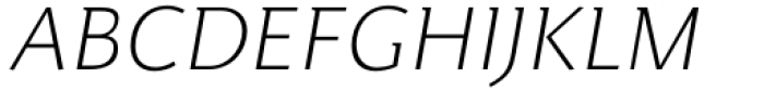 Jaqen Semi Light Italic Font UPPERCASE