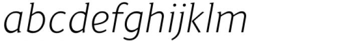 Jaqen Semi Light Italic Font LOWERCASE
