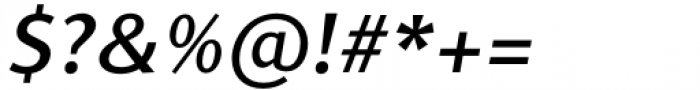 Jaqen Semi Medium Italic Font OTHER CHARS